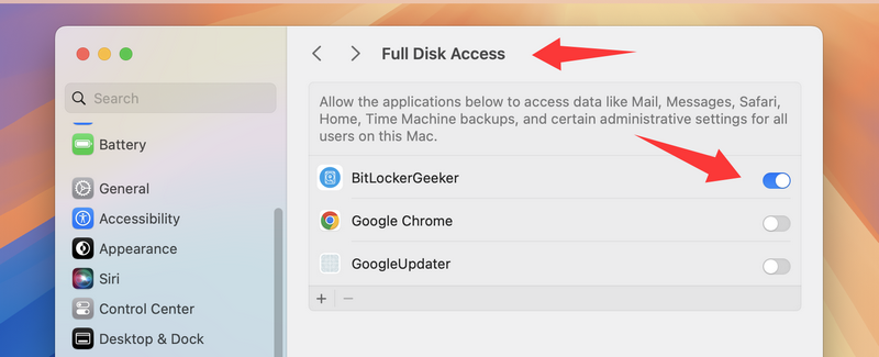 Full Disk Access macOS