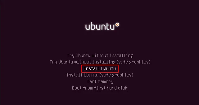 Install Ubuntu Linux