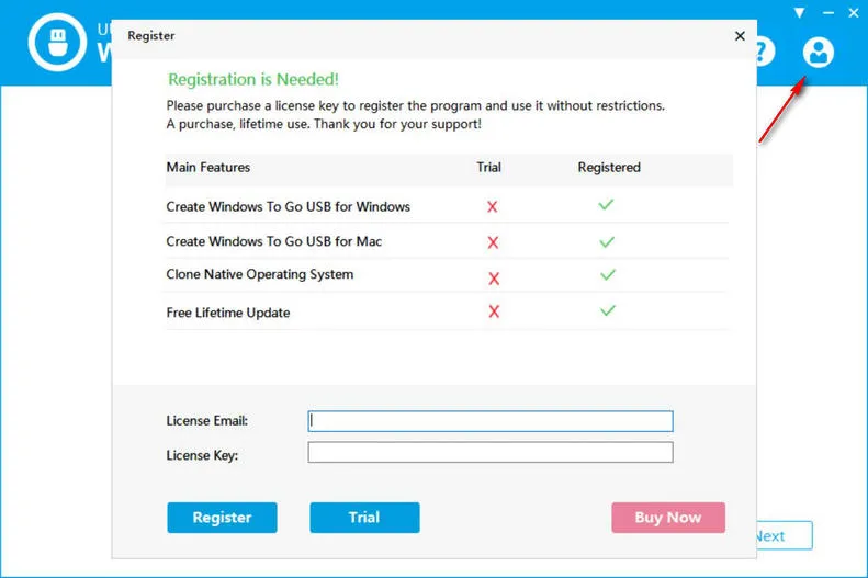 UUByte WintoUSB Pro Registration